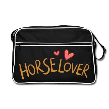 Horse lover - Sac Retro - noir/blanc - Devant