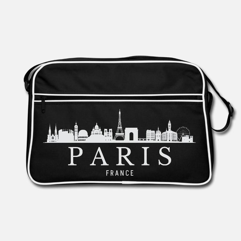 Pariser Skyline, Paris, Frankreich Retro Tasche