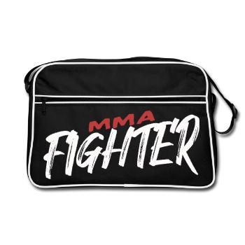 Déclaration de puissance des combattants MMA - Sac Retro - noir/blanc - Devant