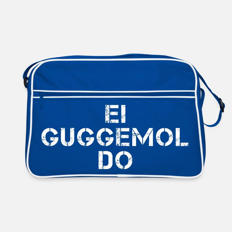 EI GUGGEMOL DO Hessisch Spruch Hessen  Retro Tasche