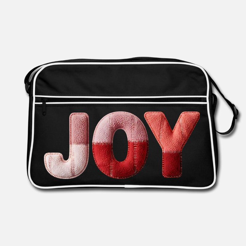 Patchwork Joy Joy and Happiness Design Retro Bag