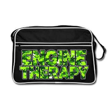 Engine Therapy Camouflage for Real Mechanics - Retro Bag - black/white - Front