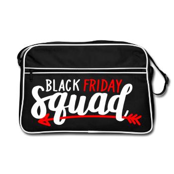 Black Friday Squad Tee - Retro Bag - black/white - Front