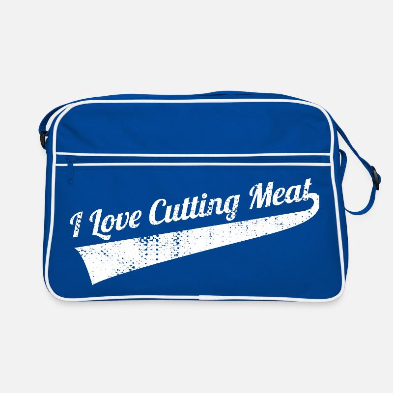 Fleisch schneiden Retro Tasche