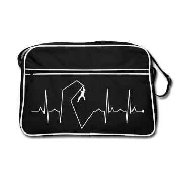 Heartbeat Ridge Climber - Retro Bag - black/white - Front