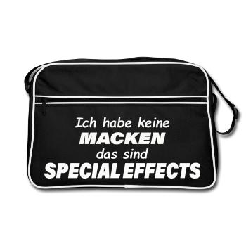 SPECIAL EFFECTS - Retro Bag - black/white - Front