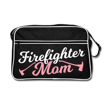 Fire Brigade Mom - Retro Bag - black/white - Front