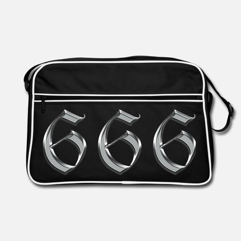 Engel Nummer 666 Reflektieren Retro Tasche