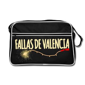 Fallas de Valencia Traca - Sac Retro - noir/blanc - Devant