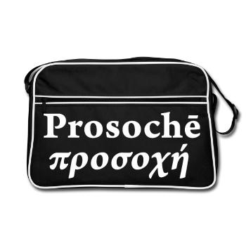 Stoïcisme prosoche - Sac Retro - noir/blanc - Devant