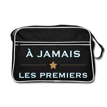À jamais les premiers – Marseille - Sac Retro - noir/blanc - Devant