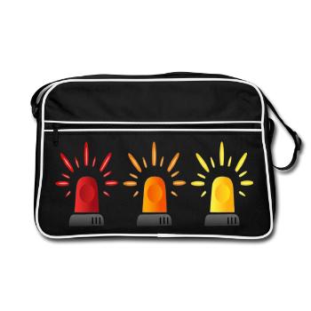 Signal Trio Warning Light - Retro Bag - black/white - Front