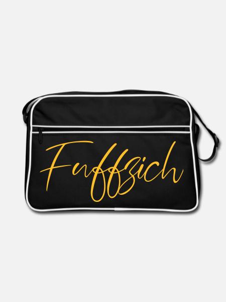 fuffzich - Retro Tasche - Schwarz/Weiß