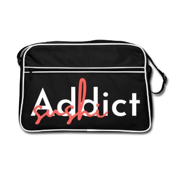 Addict Crush : Superposition de scénario audacieuse - Sac Retro - noir/blanc - Devant