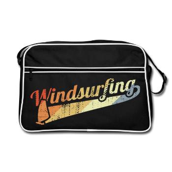 Vintage Windsurfing - Retro Bag - black/white - Front