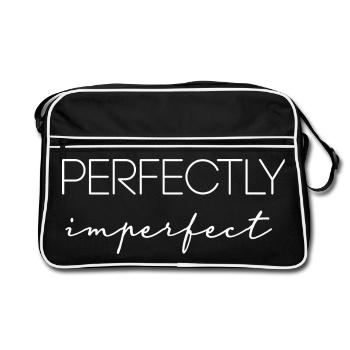 perfectly imperfect v2 - Retro Bag - black/white - Front