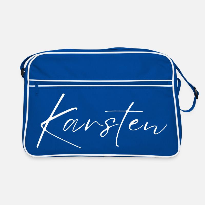 Karsten Name T-Shirt Gift for Men Retro Bag