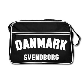 SVENDBORG Denmark Dänemark - Retro Bag - black/white - Front