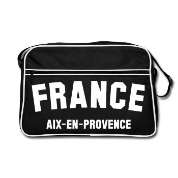 AIX EN PROVENCE France - Retro Bag - black/white - Front