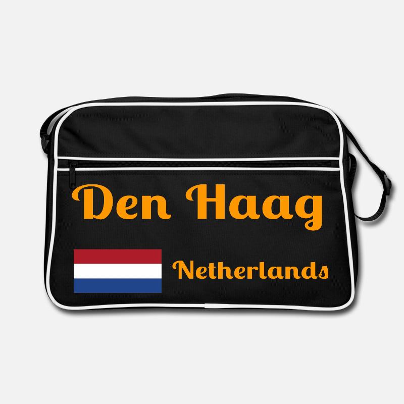 Den Den Haag Niederlande - Stilvolle Drucke Retro Tasche