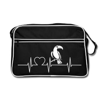 Toucans Toucan - Retro Bag - black/white - Front