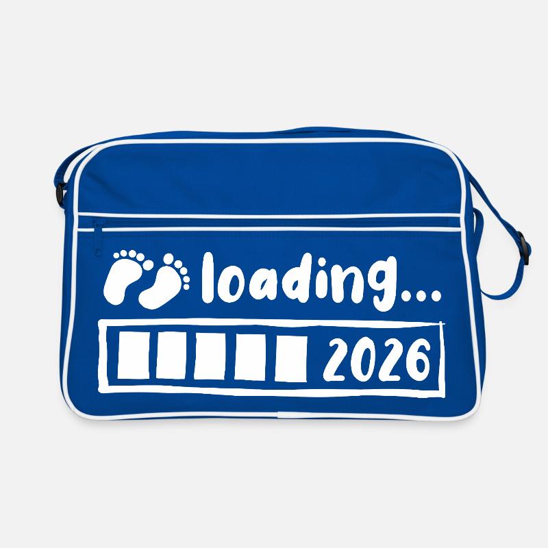 Baby 2026 loading - Schwangerschaft - Geschenk Retro Tasche