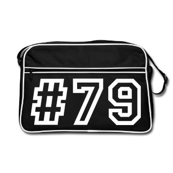 1979 Hashtag 79 - Sac Retro - noir/blanc - Devant