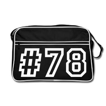 1978 Hashtag 78 - Retro Bag - black/white - Front