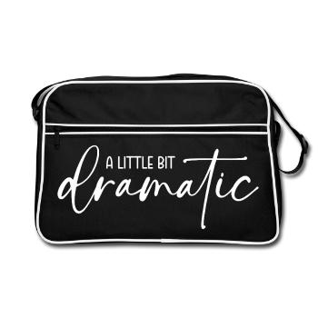 Un peu dramatique - Sac Retro - noir/blanc - Devant