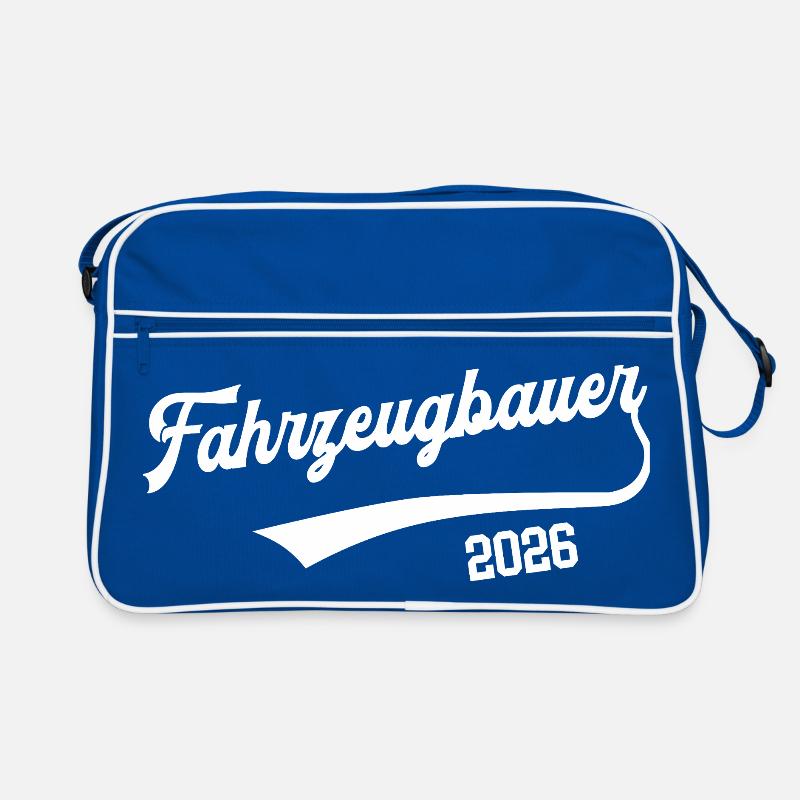 Fahrzeugbauer 2026 Beruf KFZ Auto Mechaniker Azubi Retro Tasche