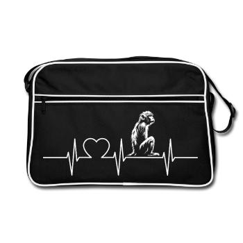 Macaque Macaque - Retro Bag - black/white - Front