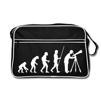 Astronomy Evolution - Retro Bag - black/white - Front