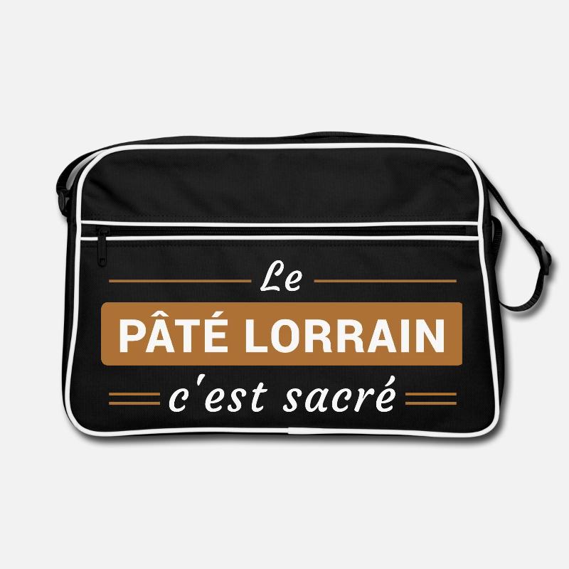 Le Pâté Lorrain, c'est Sacré - Sac Retro - noir/blanc