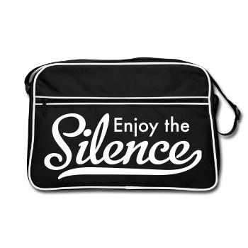 Enjoy the Silence - Retro Bag - black/white - Front