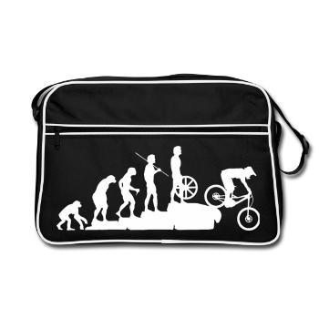 MTB Evolution Downhill edit - Retro Bag - black/white - Front