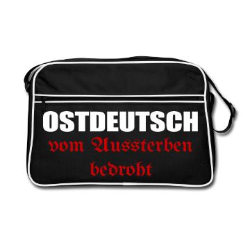 East Germans threatened with extinction - Retro Bag - black/white - Front