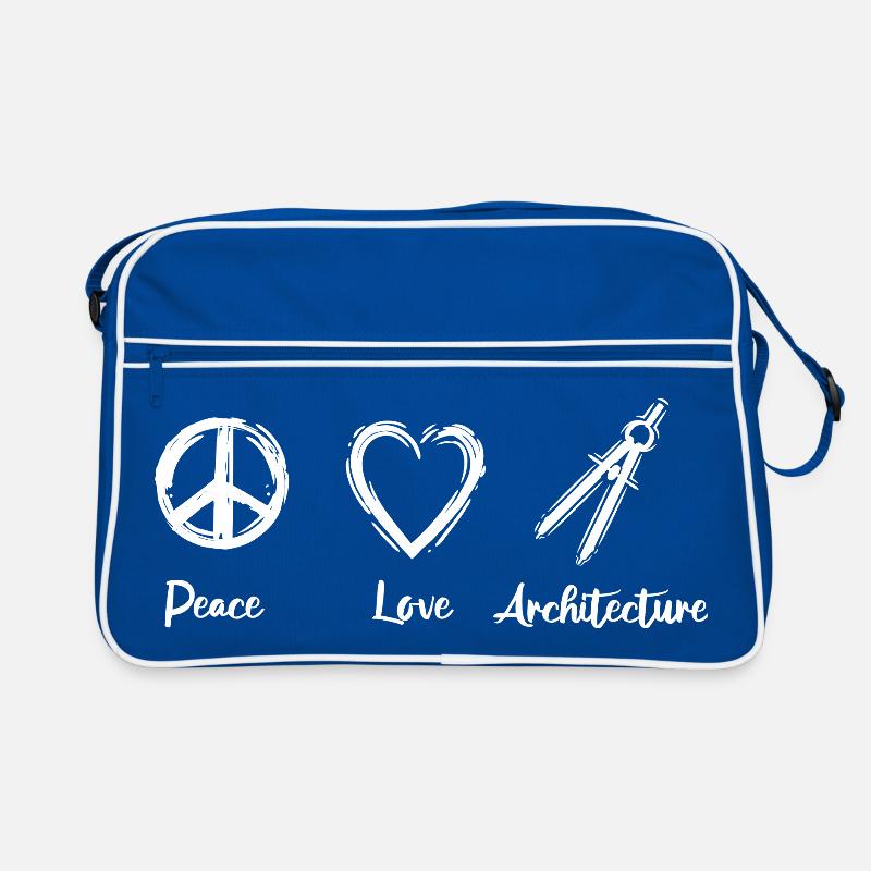 Ich liebe Architektur Retro Tasche