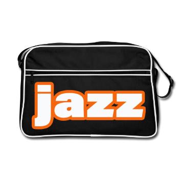 JAZZ - Retro Bag - black/white - Front