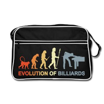 Pool Billiards Evolution - Retro Bag - black/white - Front