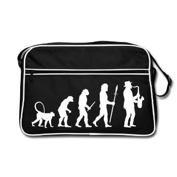 Évolution de la musique jazz - Sac Retro - noir/blanc - Devant