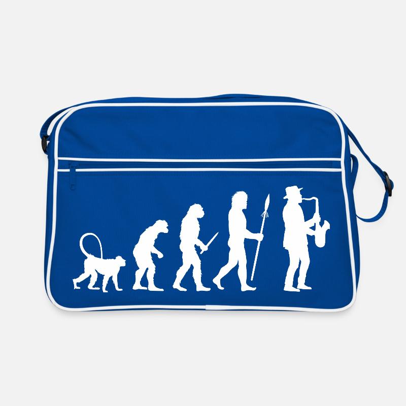 Evolution der Jazz Musik Retro Tasche