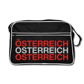 AUSTRIA Austria Flag - Retro Bag - black/white - Front