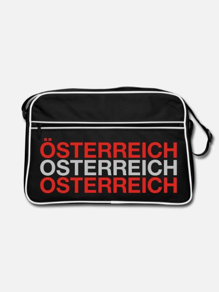 AUSTRIA Austria Flag - Retro Bag - black/white - Front