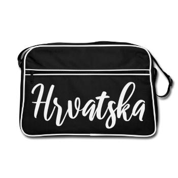 Hrvatska Script Identity - Retro Bag - black/white - Front