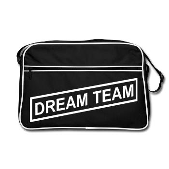 Dream Team - Retro Bag - black/white - Front