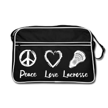 Crosse Paix Amour - Sac Retro - noir/blanc - Devant
