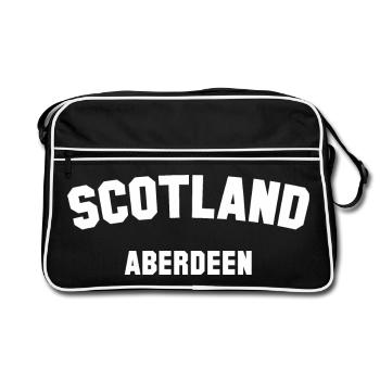 ÉCOSSE ABERDEEN - Sac Retro - noir/blanc - Devant