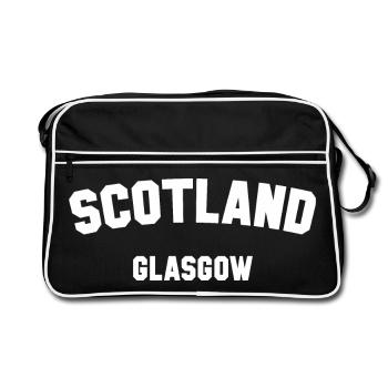 GLASGOW Écosse Schottland - Sac Retro - noir/blanc - Devant