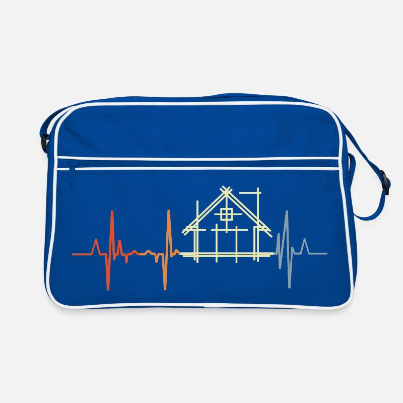 Architect Cardiogram Retro Look Retro Bag
