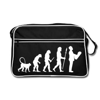 The development of an architect - Retro Bag - black/white - Front